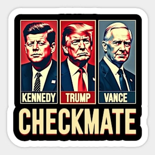 Trump Vance Kennedy Checkmate Sticker